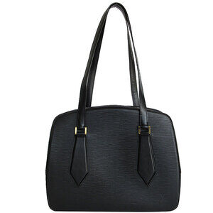 Louis Vuitton Epi Voltaire Shoulder Bag Leather Black Gold